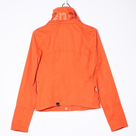 Bench Jacket Women's Small Spring Coat Softshell Light Hiking Windbreaker Collar - Picture 3 of 7